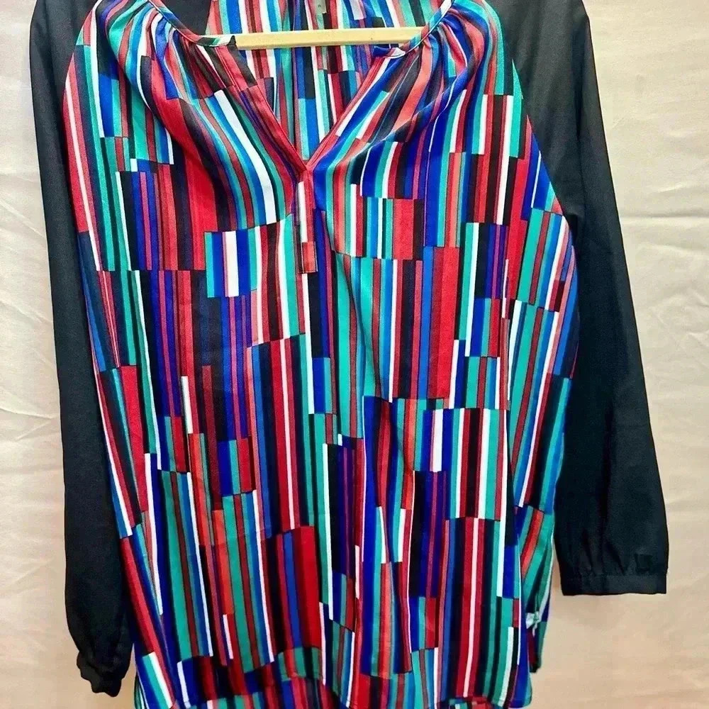 Calvin Klein Collection Multicolor Striped Women's Top